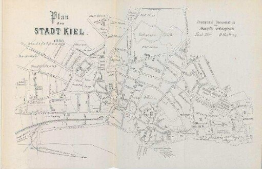 Plan der Stadt Kiel 1888