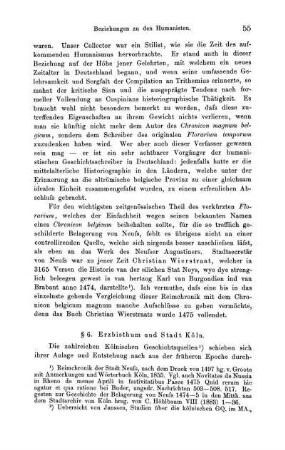 § 6. Erzbisthum und Stadt Köln.