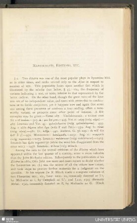 Manuscripts, Editions, Etc.