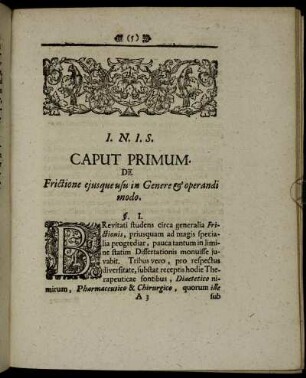 Caput Primu.