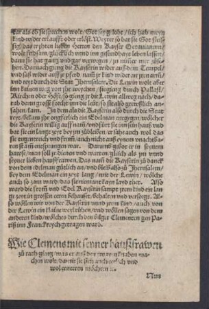 Wie Clemens mit seyner haußfrawen zu rath gieng/ ...