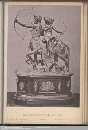 No. 19. Silberne Uhr von Werner (mit beweglichen Figuren). XVI. Jahrhdt.