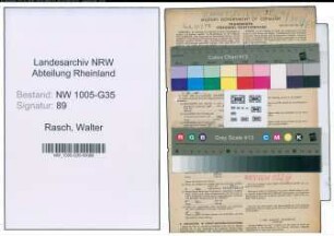 Entnazifizierung Walter Rasch , geb. 24.12.1905 (Schriftsteller)
