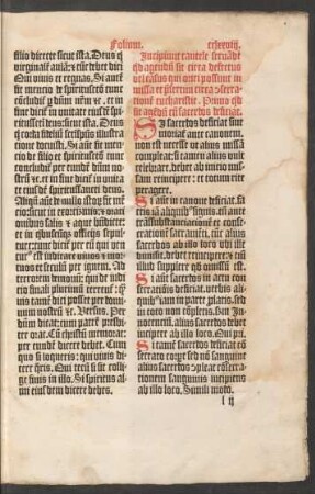 Incipiunt cautele servande quid agendum sit circa defectus vel casus qui oriri possunt in missa ...
