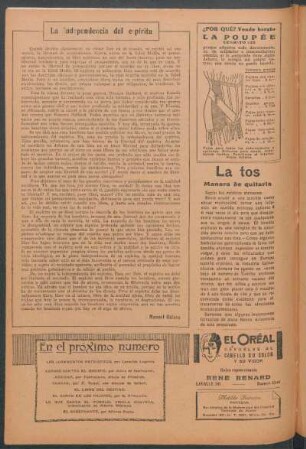 La independencia del espíritu