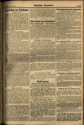 Zweite Ausgabe vom Montag, den 24. Juni 1935.