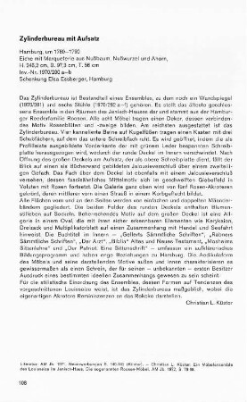 Zylinderbureau mit Aufsatz