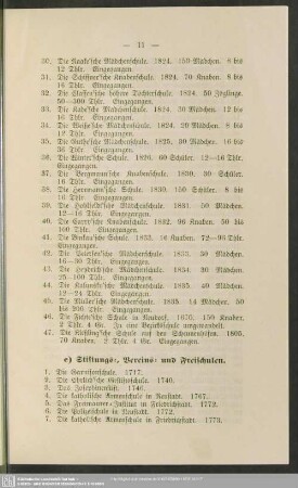 c.) Stiftungs-, Vereins- und Freischulen