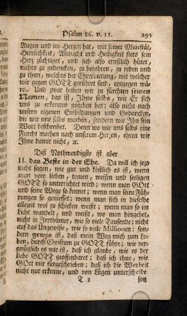 291-298, Diß Nothwendigste ist aber II. das Beste in der ...
