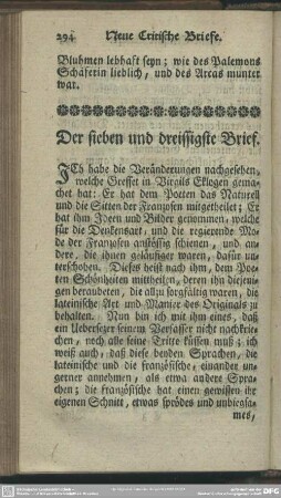 Der sieben und dreissigste Brief