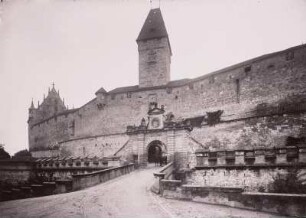Veste Coburg : Veste Coburg. Ansicht von Südosten mit Giebel des Hohen Hauses
