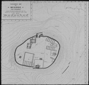 Tell el-mutesellim [Megiddo], Plan der Ortsanlage
