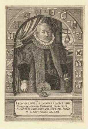 Leonhard (III.) Grundherr, Duumvir; geb. 1563; gest. 8. September 1624