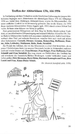 Treffen der Abiturklasse 13b, Abi 1956