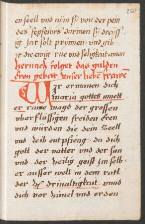 Goldenes Krongebet von zehn Freuden Mariens
