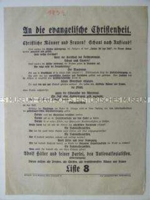 Werbung der NSDAP zu den Preußischen Landtagswahlen
