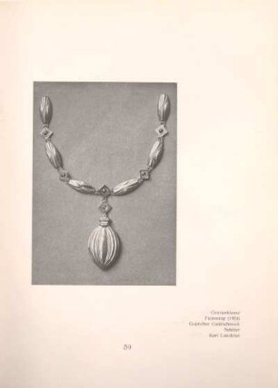 Gravierklasse Flemming (1924), Gepreßter Goldschmuck, Schüler Karl Lauckner