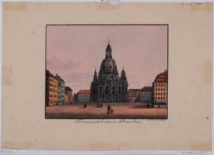 Die Frauenkirche in Dresden auf dem Neumarkt