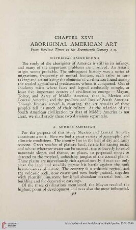 Chapter XXVI: Aboriginal American Art