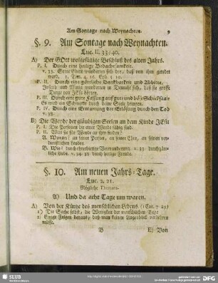 §. 10. Am neuen Jahrs-Tage. Luc. 2. 21