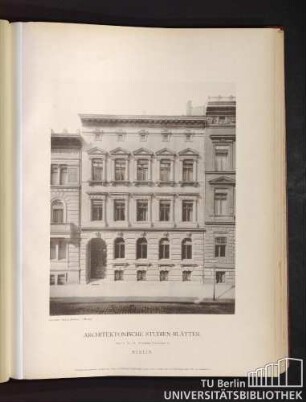 Serie I. No. 19. Wohnhaus Voss-Straße 9. Berlin.