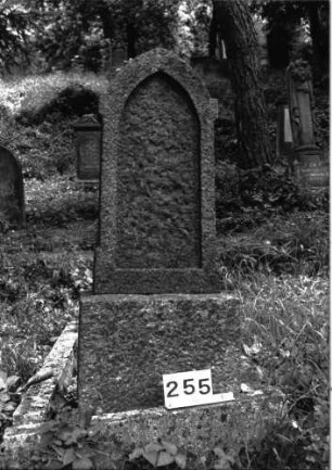 Grabstein 255 (Index: 99897723) Zustand: Inschrift fehlt Maße HxBxT: 130x45x20 cm: Grabstein 255