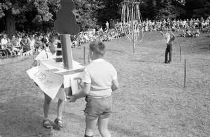 Abschlußfest bei der Ferienerholung des Evangelischen Gemeindedienstes für Kinder in der Gustav-Jacob-Hütte.