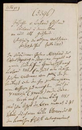 5396-5424a, 11. Feb. 1795 Geschichte v. Liesland, Estland, Curland u. Semgallen von Lud. Alb. Gebhard ...