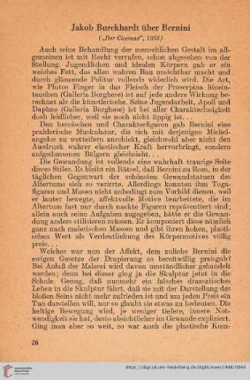 Jakob Burckhardt über Bernini
