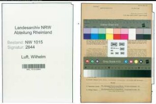 Entnazifizierung Wilhelm Luft , geb. 08.02.1891 (Stadtinspektor)
