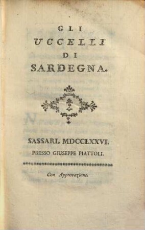 Storia naturale della Sardegna, 2. Gli Uccelli di Sardegna