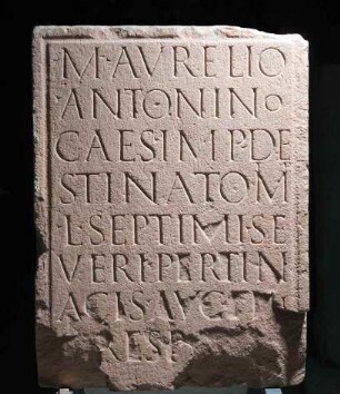 Bau- bzw. Ehreninschrift für Kaiser Caracalla