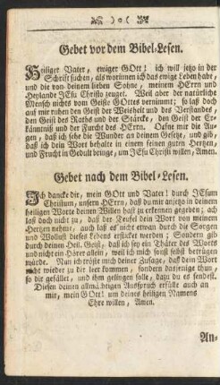 Gebet nach dem Bibel-Lesen