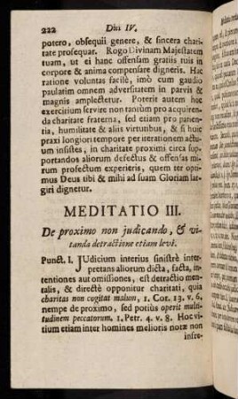 222-227, Meditatio III