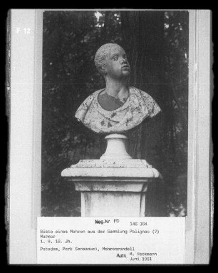 Büste eines Mohren aus der Sammlung Polignac (?)