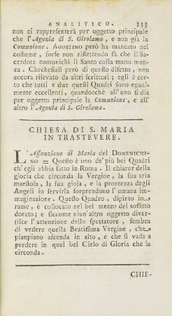 Chiesa Di S. Maria In Trastevere.