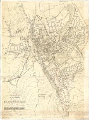 Fischer, Theodor; Kaufbeuren; Generalbaulinienplan - Stadtplan