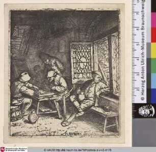 [Die Brettspieler; The Backgammon players; Le trictrac]