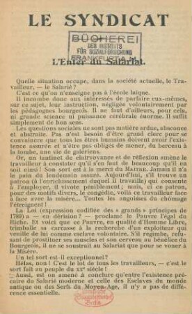 L'Enfer du Salariat.