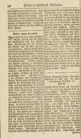 Eines Kranken letzter Seufzer, dadurch er sich und die Hinterlassenen Gott befiehlet.