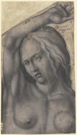 Halbfigur einer Verzweifelten
