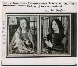 Hans Memling: Nieuwenhove-Diptychon. Brügge, Johanneshospital