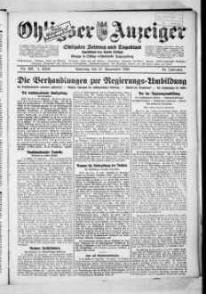 Ohligser Anzeiger : Ohligser Zeitung und Tageblatt ; einzige in Ohligs erscheinende Tageszeitung