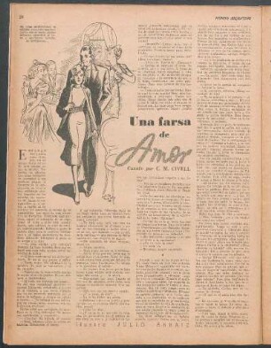 Una farsa de amor : Cuento por C. M. Civell