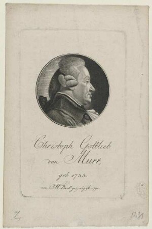 Bildnis des Christoph Gottlieb von Murr
