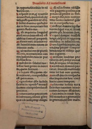 Psalterium Davidis et hymni pro officio divino