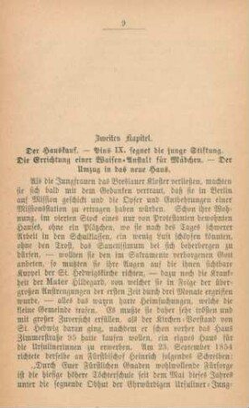 Zweites Kapitel. Der Hauskauf ...