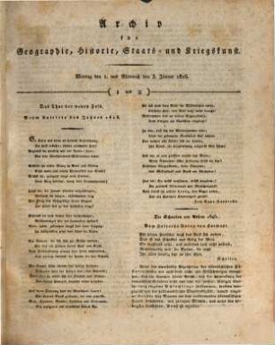 Archiv für Geographie, Historie, Staats- und Kriegskunst. 7. 1816