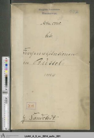 Visitationen zu Büttel während der Dienstzeit des Superintendenten Ohnesorge