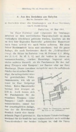 2a. Berichte über die Grabungen am Kasr Nordost